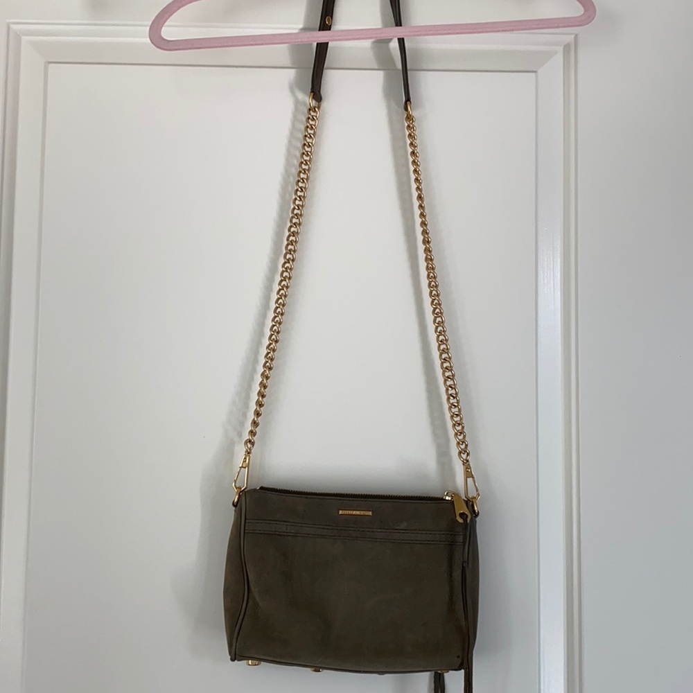 Army green Rebecca Minkoff cross body bag